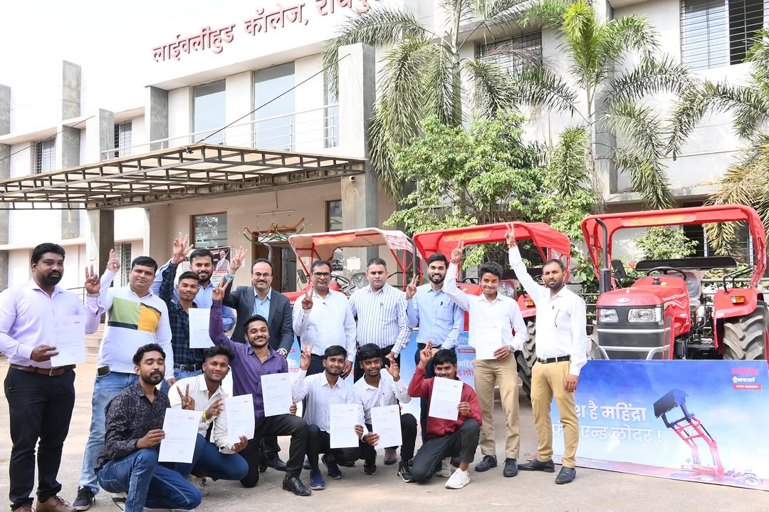 Proud to be celebrating expansion of Mahindra Tractor Skill development to Chhattisgarh and 'Placement Diwas' for its fi...