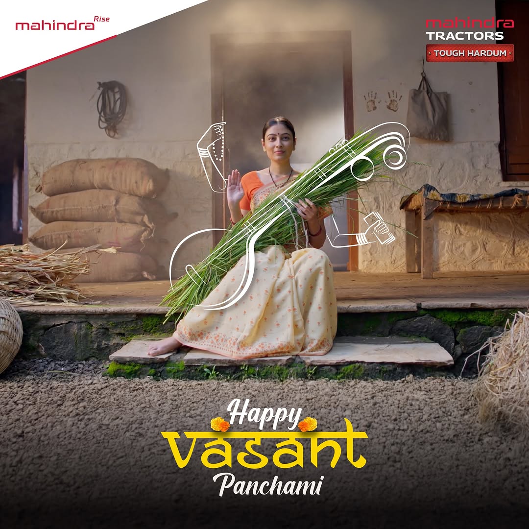 सरस्वती का आशीर्वाद, खेतों की हरियाली और समृद्धि का संकल्प! महिंद्रा ट्रैक्टर्स की ओर से आपको वसंत पंचमी की शुभकामनाएं! ...
