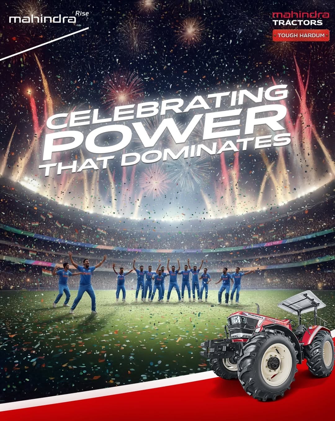 Congratulations champions! Team India does it again with a dumdaar performance. That's how you stay tough har dum! [ Mah...
